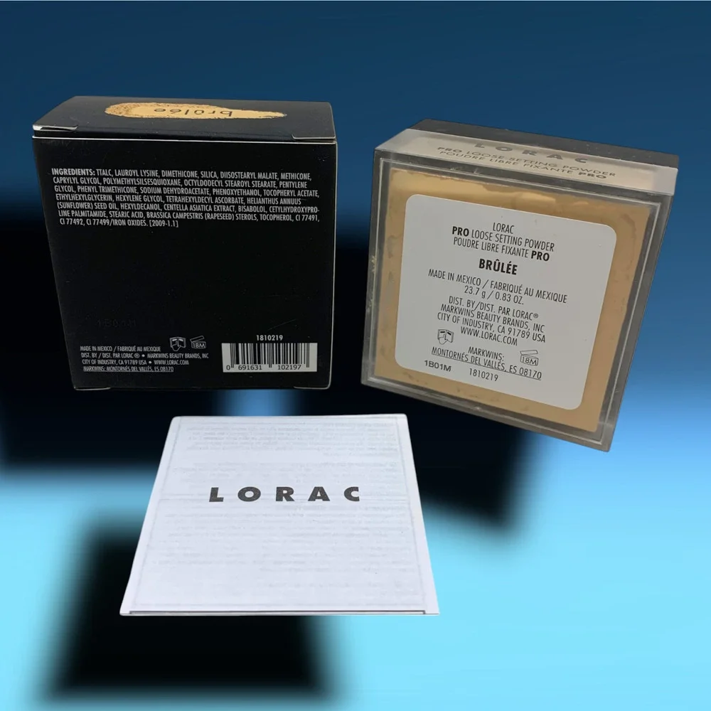 New LORAC Cosmetics Pro Loose Setting Powder in Brulee .83 oz 23.7 g Boxed